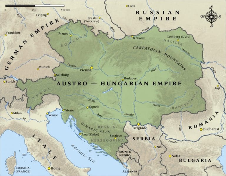 PD1 Imperio Austroh Ngaro Y Yugoslavia LA TROMPETA DE JERIC   Austro Hungarian Map 1914 1000 768x598 