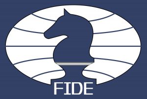 Imagen con el logo de la federación internacional del ajedrez