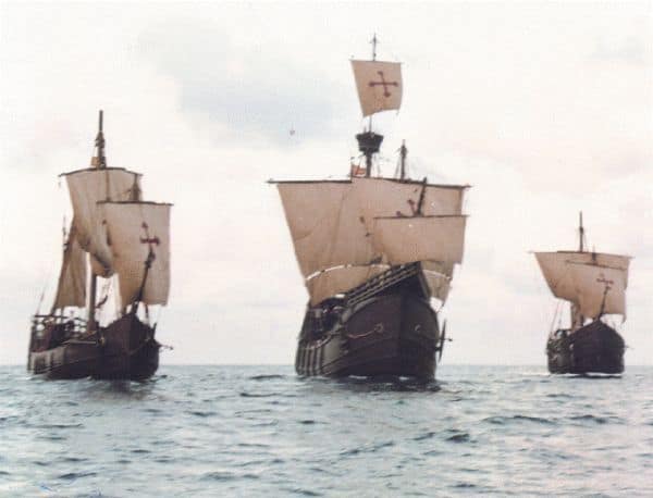 barcos colón descubrimiento américa