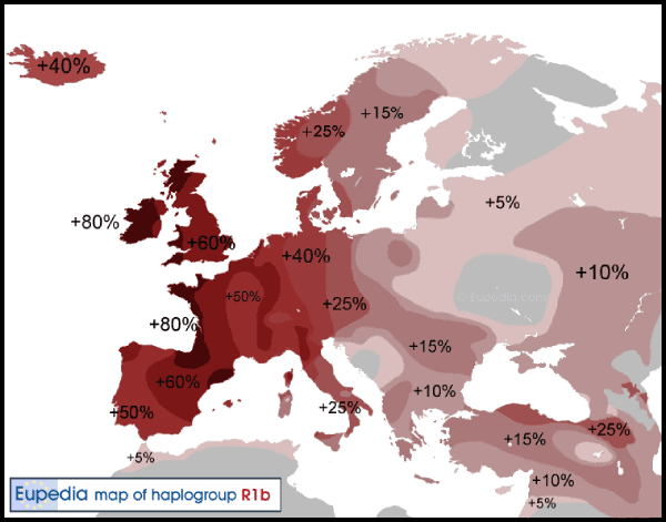 mapa europa haplogrupo R1b