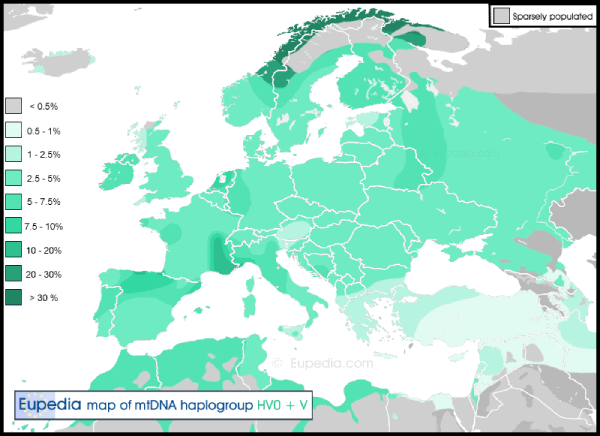 mapa europa haplogrupo V