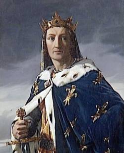 Retrato Luis IX Francia