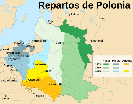 Mapa repartos Polonia
