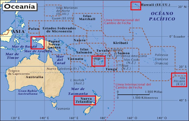 Polinesia mapa