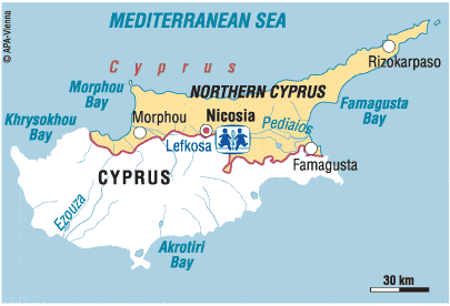 mapa chipre del norte