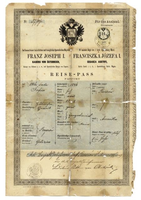 Austrohungría pasaporte