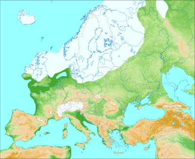 Europa edad hielo