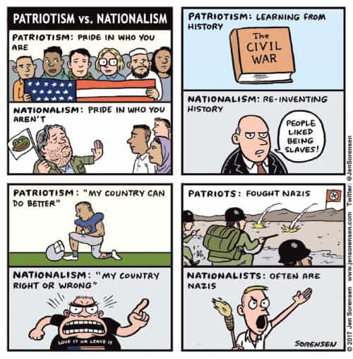 patriotismo vs nacionalismo