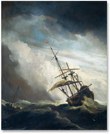 barco durante tormenta