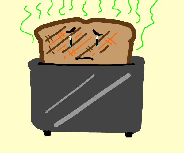 dibujo de tostada maloliente