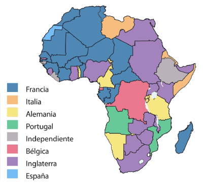 Mapa África 1914