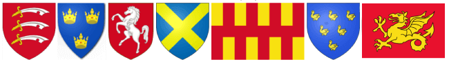 banderas reinos heptarquia anglosajona