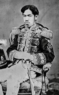 Retrato del emperador japonés Meiji Tenno